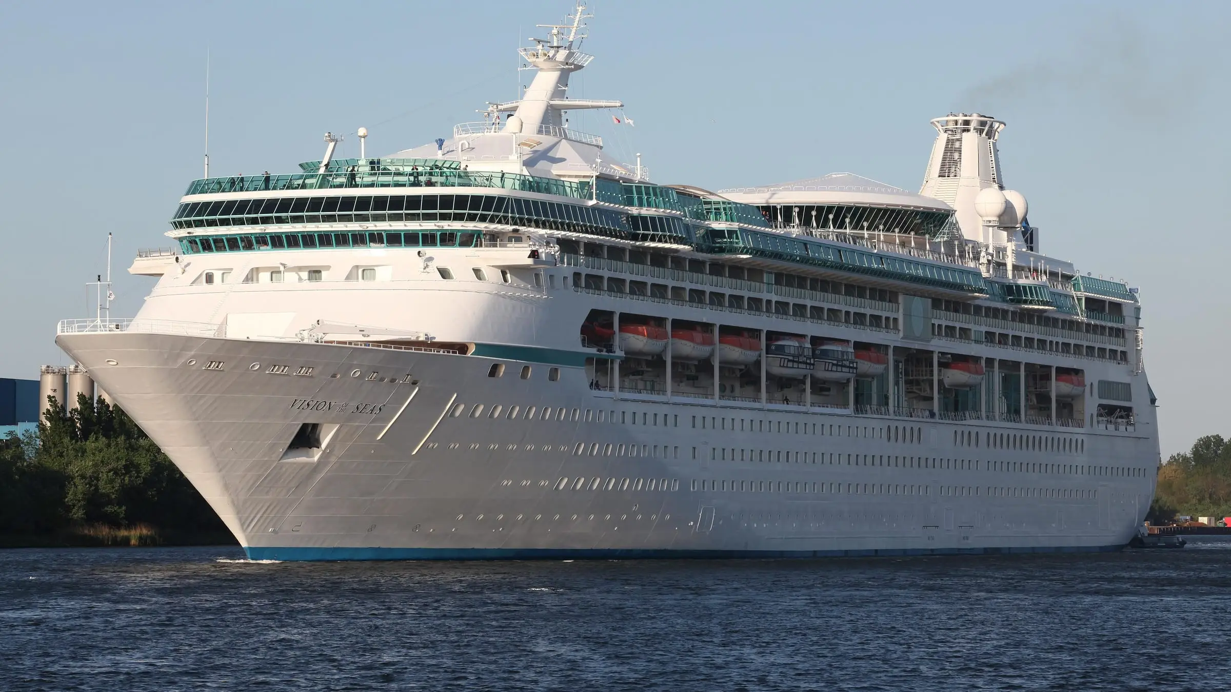 Vision of the Seas docked at Nassau in the Bahamas